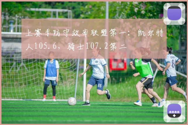 上赛季防守效率联盟第一：凯尔特人105.6，骑士107.2第二